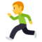 Man Running emoji on Emojione